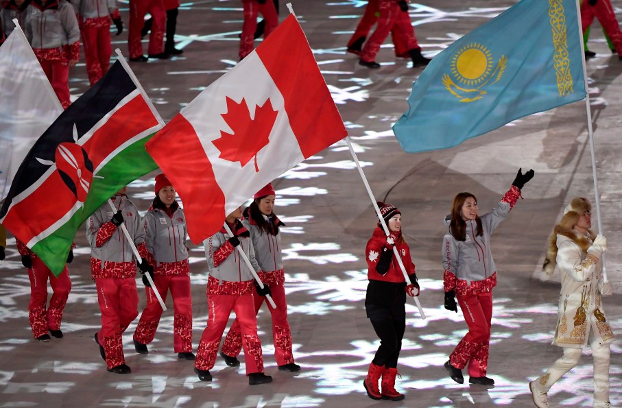 Equipe Canada-Ceremonie de cloture-kim boutin-pyeongchang 2018
