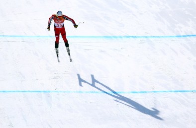 Broderick Thomson lors des qualifications en ski alpin, aux Jeux olympiques de PyeongChang, le 15 février 2018.