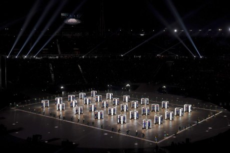 Un spectacle haut en couleur a été offert à l'occasion de la cérémonie d'ouverture de PyeongChang 2018.(Christof Stache/Pool Photo via AP)
