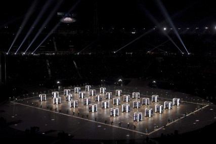Pyeongchang Olympics Opening Ceremony Un spectacle haut en couleur a été offert à l'occasion de la cérémonie d'ouverture de PyeongChang 2018.(Christof Stache/Pool Photo via AP)