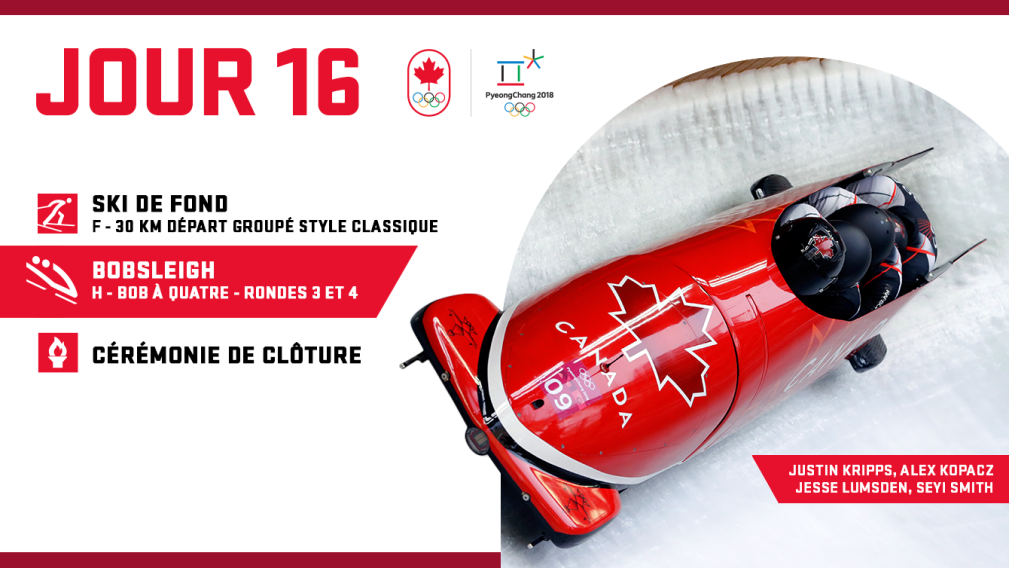 PyeongChang 2018: Horaire du jour 16