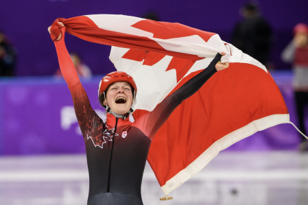 Equipe Canada-Patinage de vitesse sur courte piste-Kim Boutin-marianne st-gelais-Pyeongchang 2018