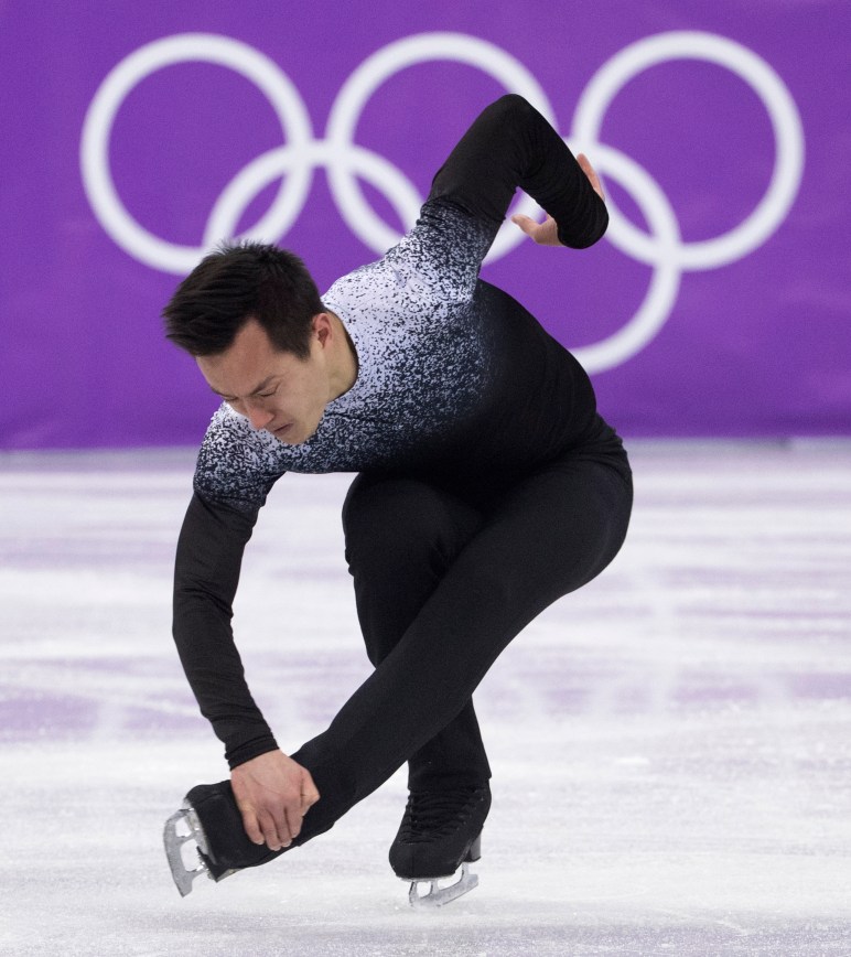 Le Canadien Patrick Chan a réussi à se qualifier pour la finale en patinage artistique en terminant sixième lors des qualifications. LA PRESSE CANADIENNE/HO - COC – Jason Ransom