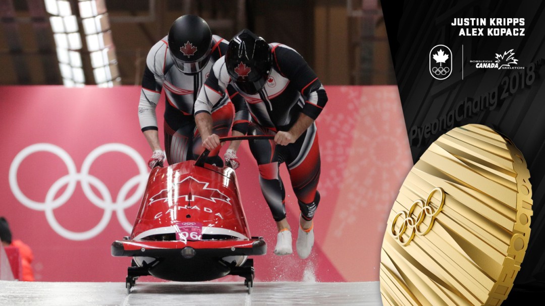 Justin Kripps et Alex Kopacz - Médaille d'or - PyeongChang 2018 - Équipe Canada