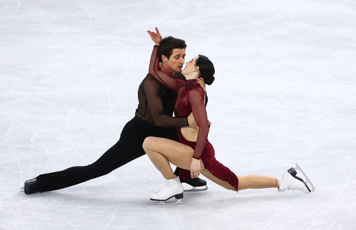 Tessa Virtue et Scott Moir patinent leur programme libre en danse sur glace aux Jeux olympiques de PyeongChang, le 20 février 2018. Photo COC/Vaughn Ridley