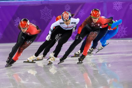Equipe Canada-Patinage de vitesse sur courte piste-Kim Boutin-marianne st-gelais-Pyeongchang 2018