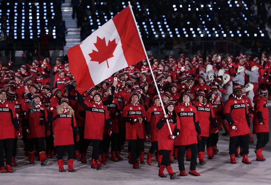 Équipe Canada à la cérémonie d'ouverture de PyeongChang 2018