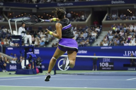 Équipe Canada Bianca Andreescu Tennis US Open 2019 Bianca Andreescu dispute un match de tennis aux Internationaux des États-Unis