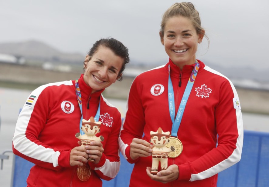 Équipe Canada Canoe kayak Sprint Andréanne Langlois et Alanna Bray-Lougheed Lima 2019 Andréanne Langlois et Alanna Bray-Lougheed à Lima 2019