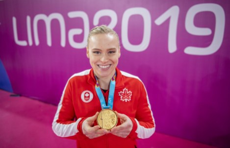 Team Canada Ellie Black Gymnastique artistique Ellie Blakc au Jeux panaméricains de Lima 2019