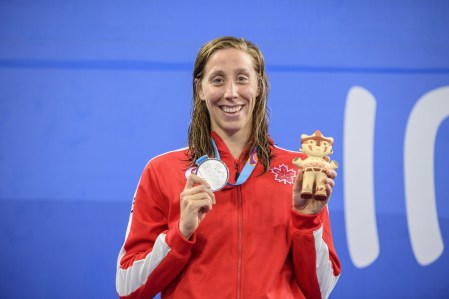 CJM_20190808_113 (1) Alexia Zevnik remporte l'argent au 100 m style libre aux Jeux panaméricains de Lima, au Pérou, le 8 août 2019. Photo : Christopher Morris/COC