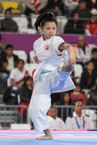 LIMA, Peru - Ha Thi Ngo of Canada compete in women's individual kata at the Lima 2019 Pan American Games on August 09, 2019. Photo by Christopher Morris/COC