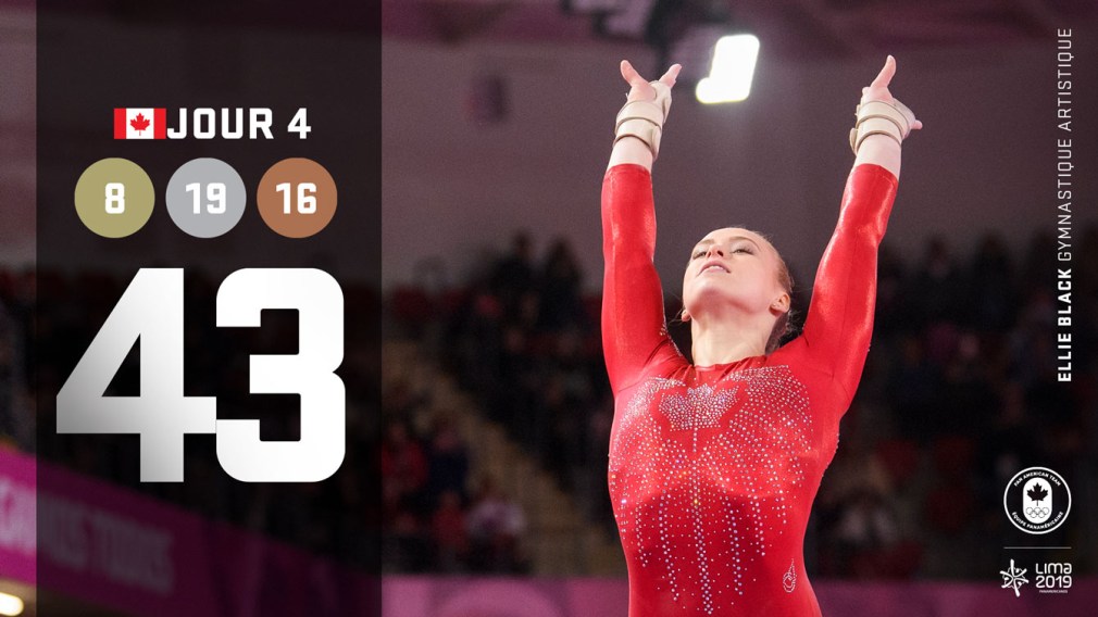 Lima 2019 | Jour 4: Ellie Black continue de briller et une récolte record en ski nautique