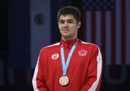 DGH_20190806_55 (1) Maximilien Van Haaste remporte le bronze au fleuret en escrime aux Jeux panaméricains de Lima, au Pérou, le 6 août 2019. Photo : Dave Holland/COC