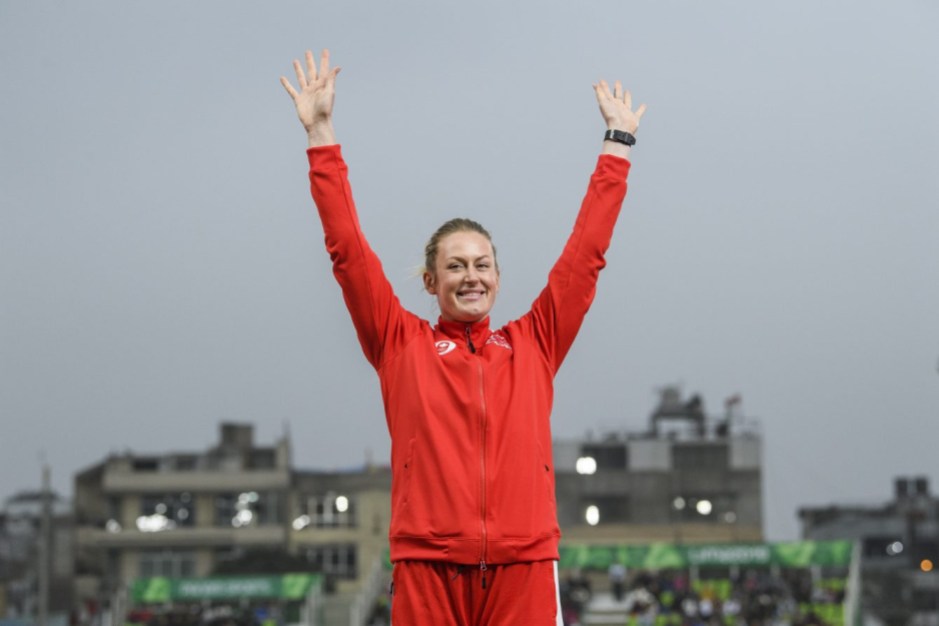 VEP_20190809_61 Elizabeth Gleagle a pris l'argent au javelot aux Jeux panaméricains de Lima, au Pérou, le 9 août 2019. Photo : Vincent Ethier/COC