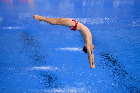 Philippe Gagné plonge dans la piscine de Lima 2019