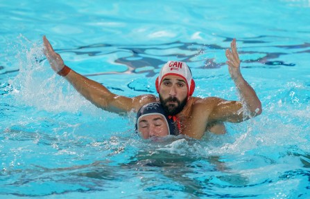 Équipe Canada Georgios Torakis Lima 2019 Des joueurs de water-polo à Lima 2019