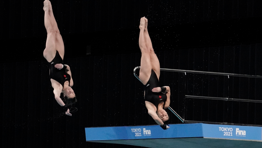Équipe Canada - Meaghan Benefeito, Caeli McKay - plongeon - Coupe du monde FINA 2021 Tokyo
