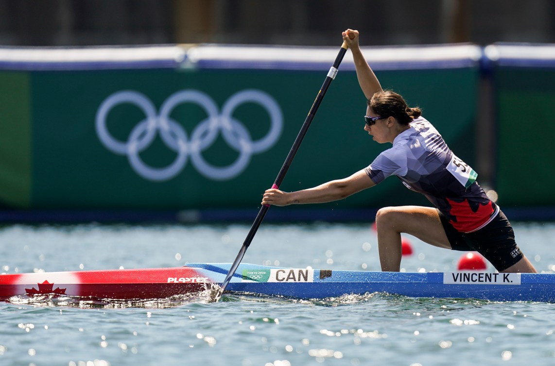 La Canadienne Katie Vincent en C1. 