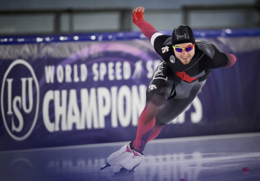 Laurent Dubreuil a remporté une deuxième médaille à la Coupe du monde de patinage de vitesse longue piste en Pologne