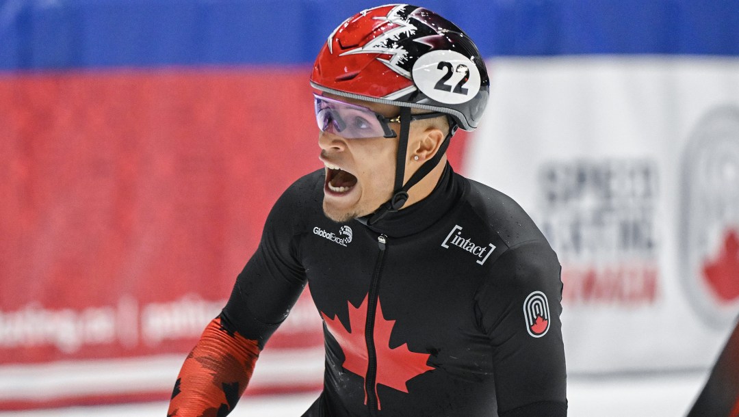 Jordan Pierre-Gilles réagit après une course.
