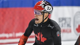 Jordan Pierre-Gilles réagit après une course.
