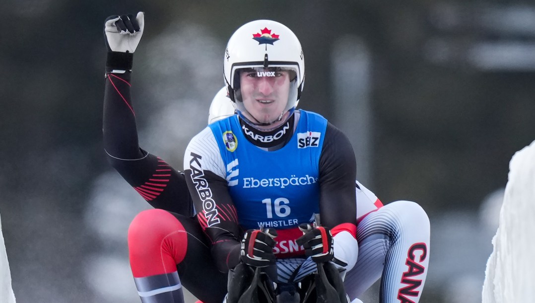 Devin Wardrope à la fin d'une course.