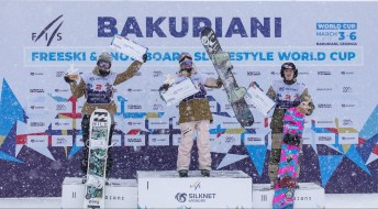 Laurie Blouin et Jasmine Baird réussissent un doublé canadien sur le podium de snowboard slopestyle à Bakuriani, en Géorgie.