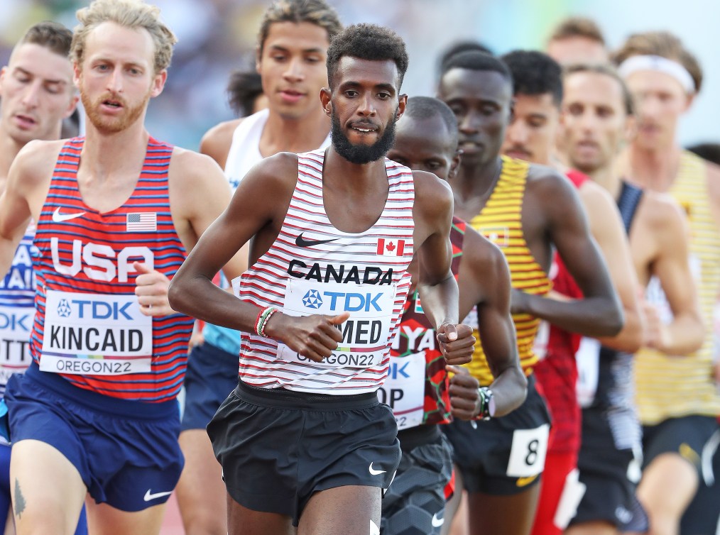 Mohammed Ahmed participe à la finale du 5000 m.