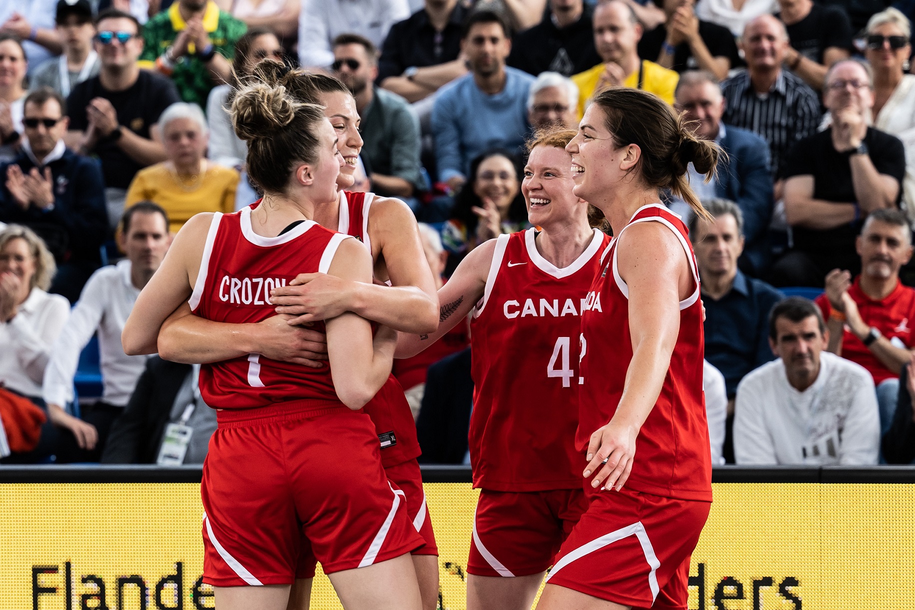 Équipe Canada championne de l’étape des Séries féminines FIBA 3x3 à