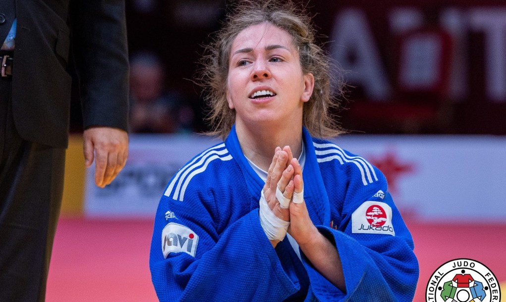 Catherine Beauchemin-PInard, après avoir remporté un combat