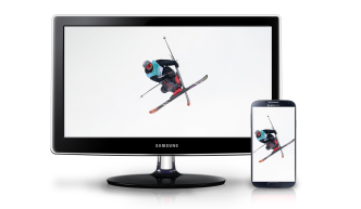 Édoaurd Therriault skiing as a wallpaper on a desktop and on a mobile