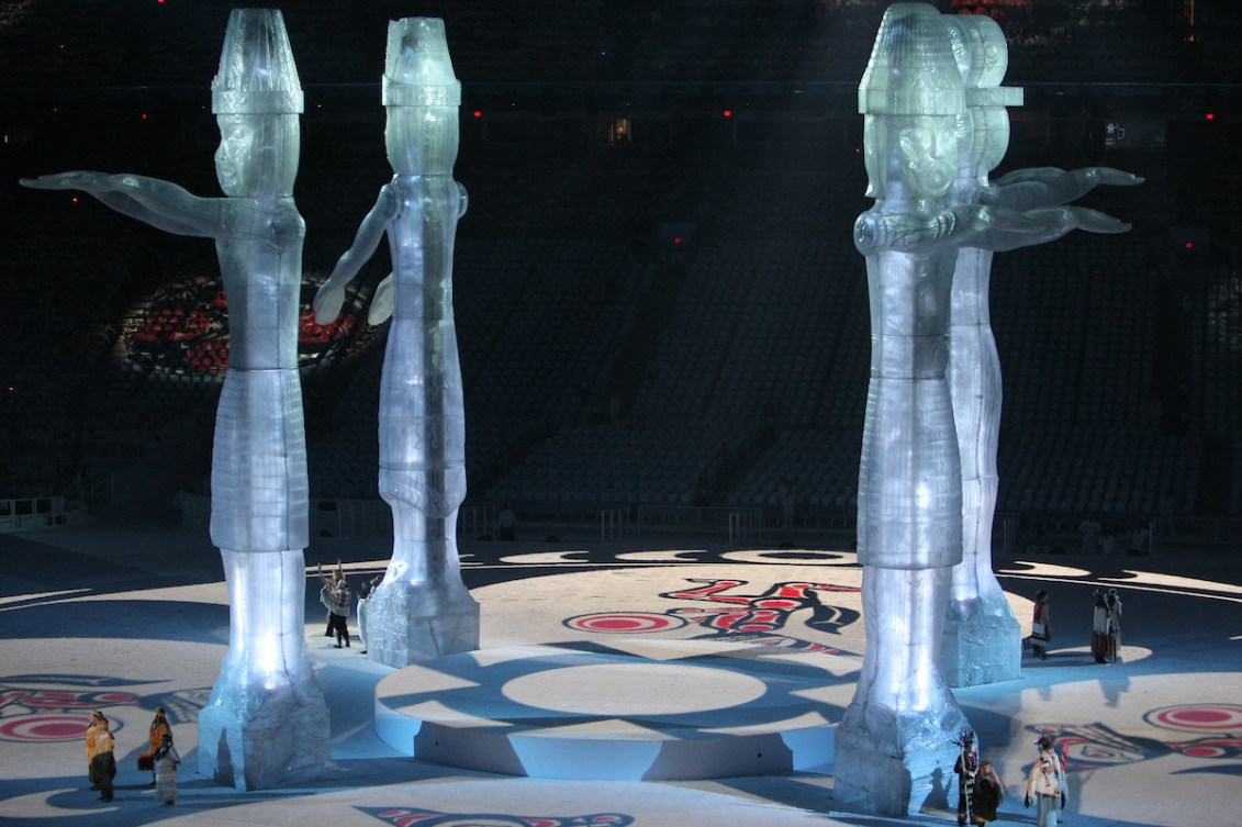 cérémonie d'ouverture à B.C. Place aux Jeux olympiques d'hiver à Vancouver, en Colombie-Britannique, le vendredi 12 février 2010. (CP PHOTO)2010(HO-COC-Mike Ridewood)