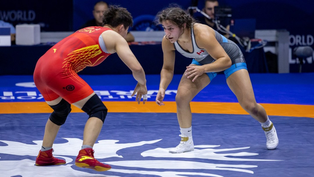Ana Godinez Gonzalez face à son adversaire.
