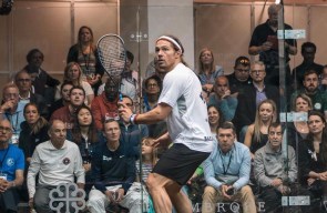 David Baillargeon en action en squash
