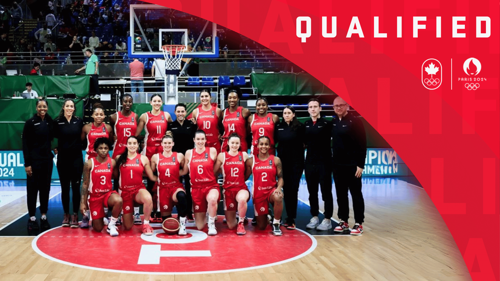 L'équipe canadienne féminine de basketball qualifiée pour Paris 2024