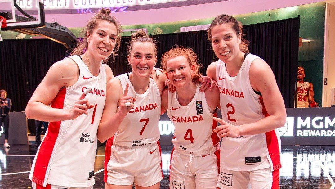 L equipe feminine de basketball 3x3 d Equipe Canada chemine vers Paris en mettant l accent sur la passion Equipe Canada Site officiel de l equipe olympique