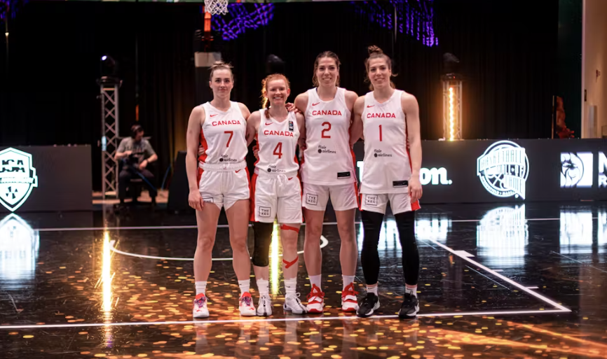 Victoire des Canadiennes à la première étape de 2024 des Séries
féminines FIBA 3×3