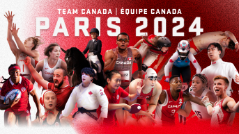 Montage photo de plusieurs athlètes d'Équipe Canada.