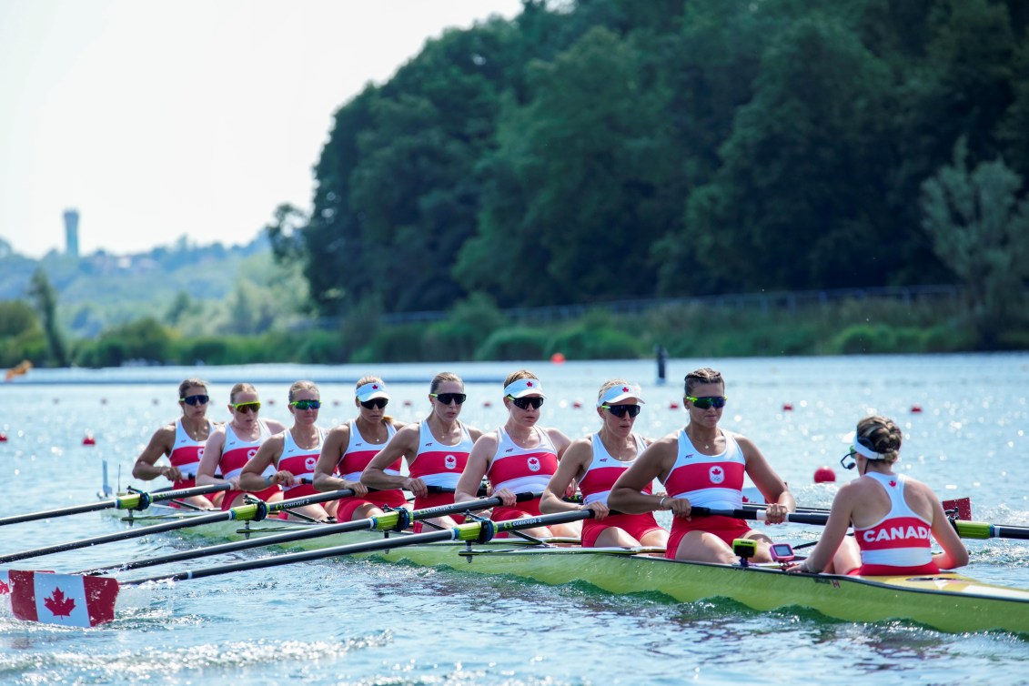 Équipe Canada en huit de pointe féminin.