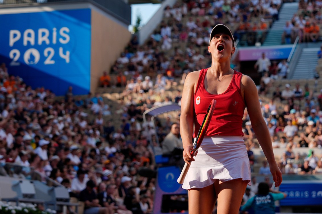 Gabriela Dabrowski sur le terrain.