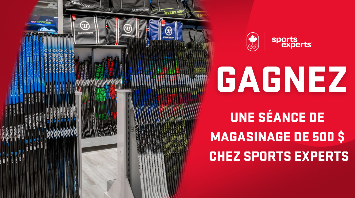 Gagnez une séance de magazinage de $500 chez sports experts