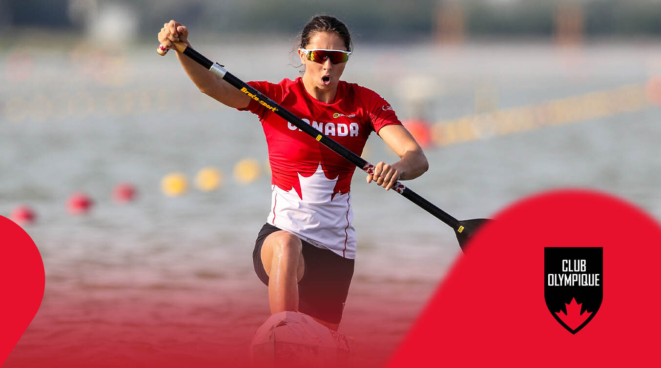 Katie Vincent entrains de conoë