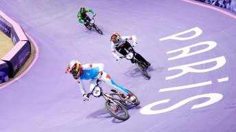 Team Canada’s Molly Simpson competes in BMX racing at the 2024 Paris Olympic Games