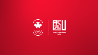 fond rouge avec logos du COC et d'Asuncion 2025