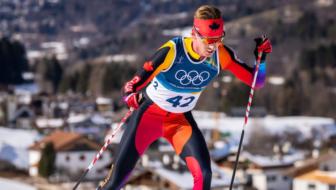 Max Hollmann en ski de fond.