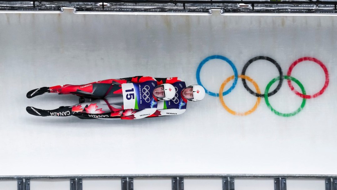 Devin Wardrope en action en luge.