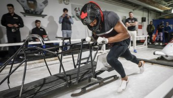 Yohan Eskrick-Parkinson à l'entraînement.