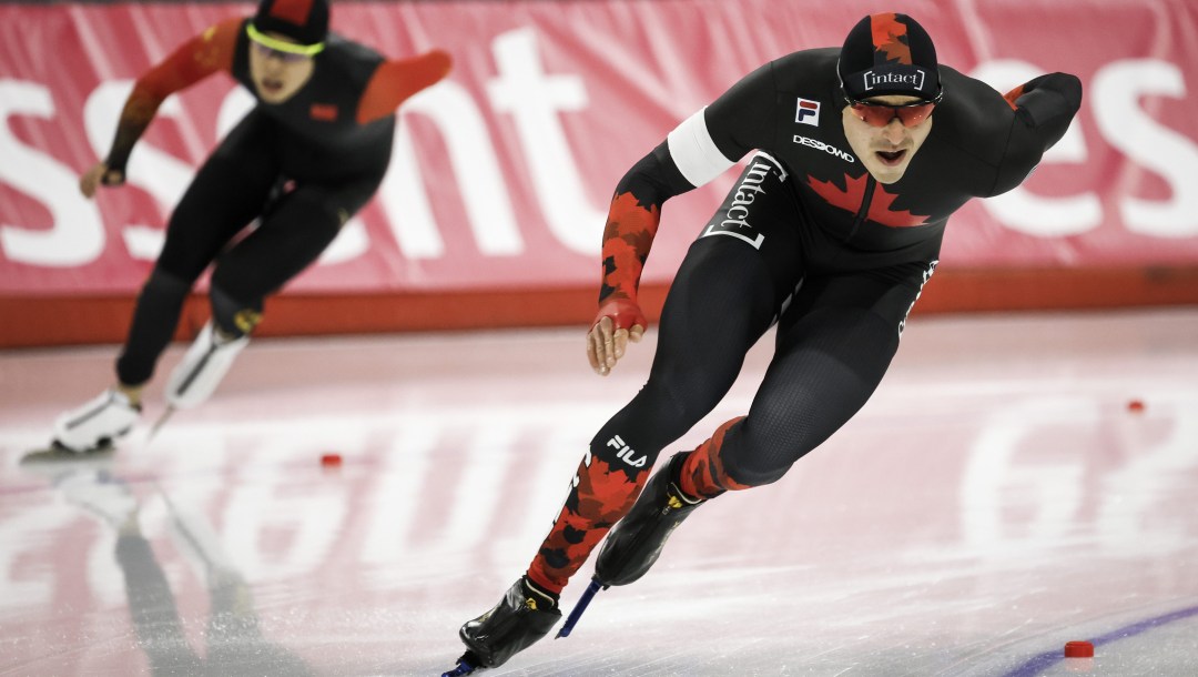 David La Rue pendant une course.