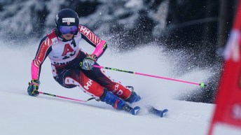 Britt Richardson en ski.